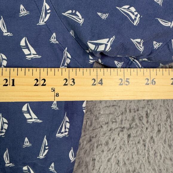 Polo Ralph Lauren Shirt Mens 2XL Blue Sailing Boat Nautical Button Down Slim NEW - Picture 5 of 7